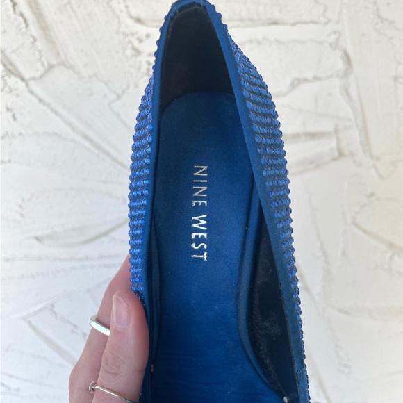 Nine West Blue rhinestone Pumps💎 - Picture 4 of 7